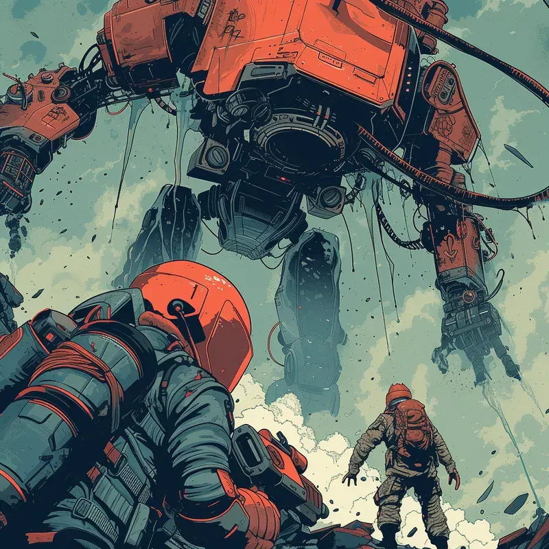 Scifi Comic Illustrations