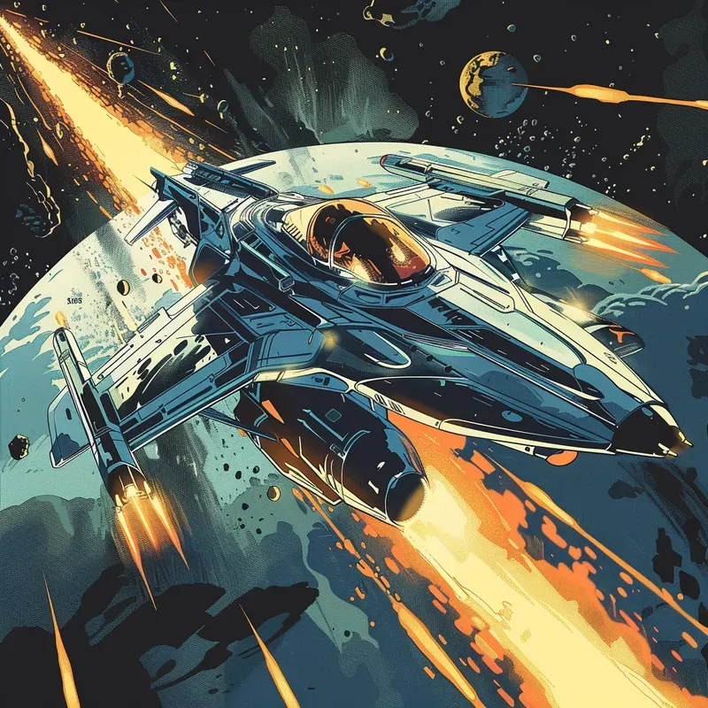 Vibrant Scifi Comic Illustrations
