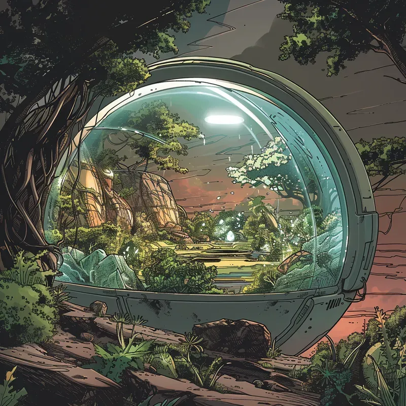Vibrant Scifi Comic Illustrations