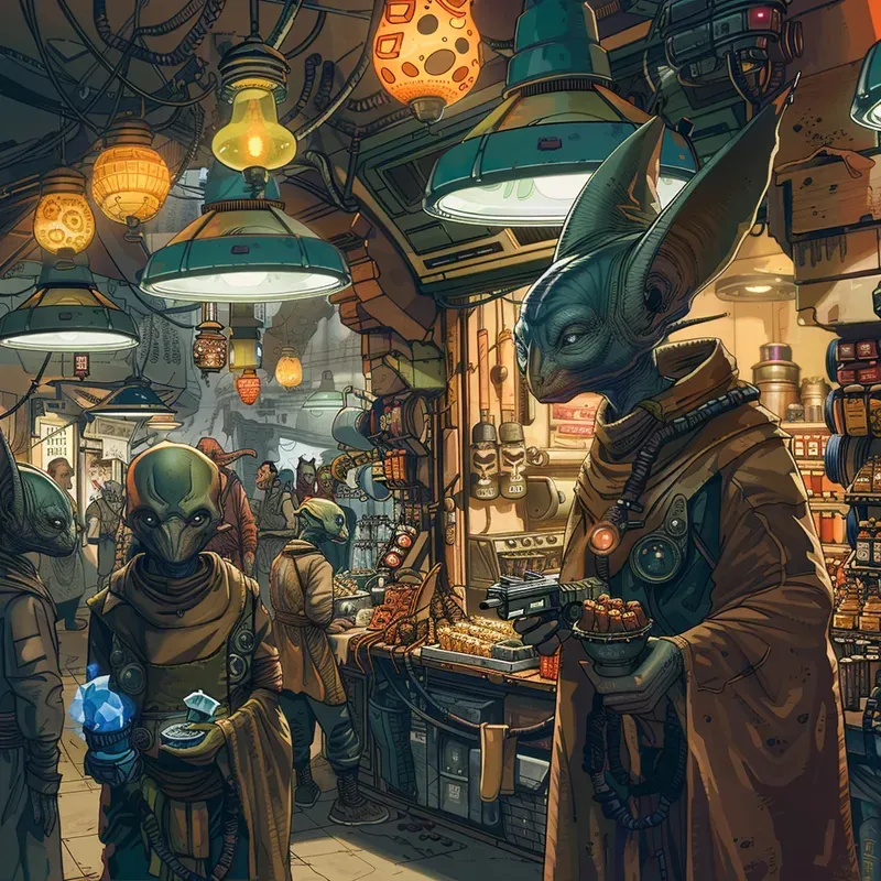 Vibrant Scifi Comic Illustrations