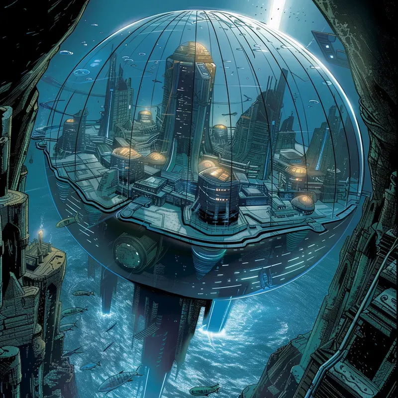 Vibrant Scifi Comic Illustrations
