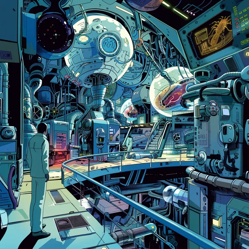 Vibrant Scifi Comic Illustrations
