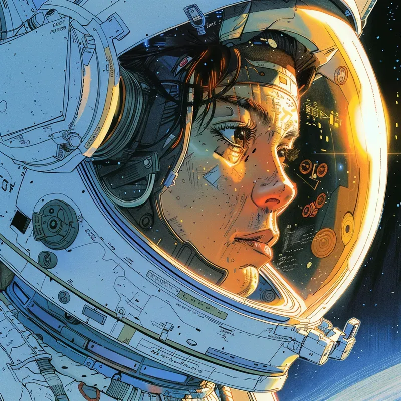 Vibrant Scifi Comic Illustrations