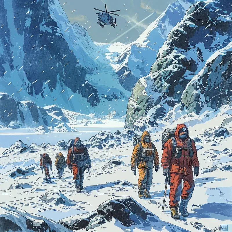 Realistic Adventure Comic Illustrations