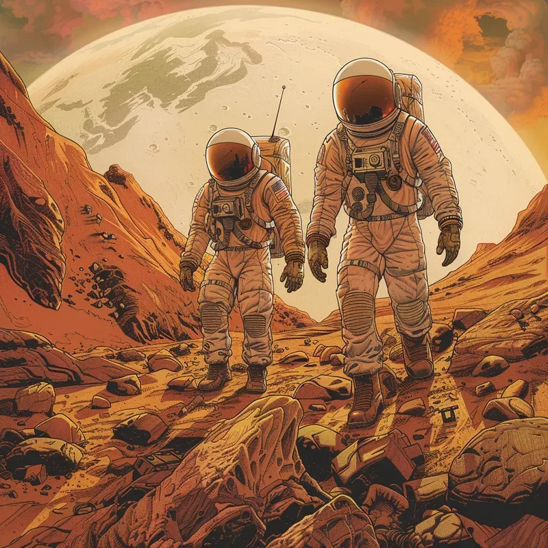 Realistic Adventure Comic Illustrations