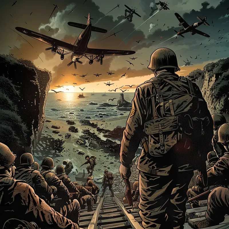 Realistic Adventure Comic Illustrations