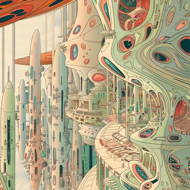Vibrant Scifi Fantasy Comic Illustrations