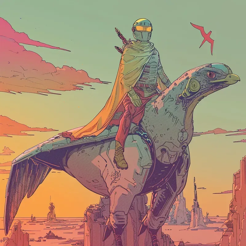 Vibrant Scifi Fantasy Comic Illustrations