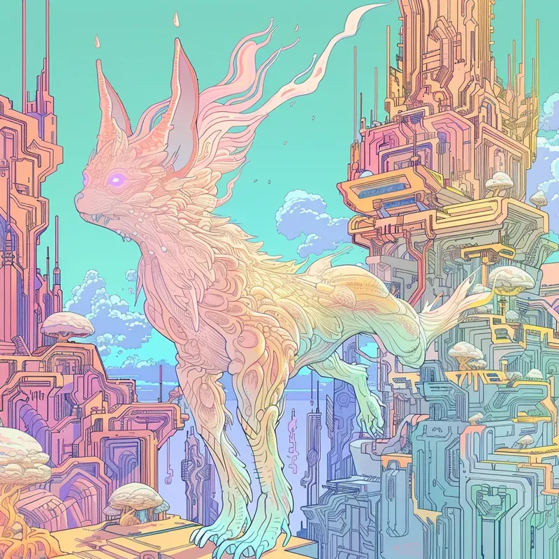 Vibrant Scifi Fantasy Comic Illustrations