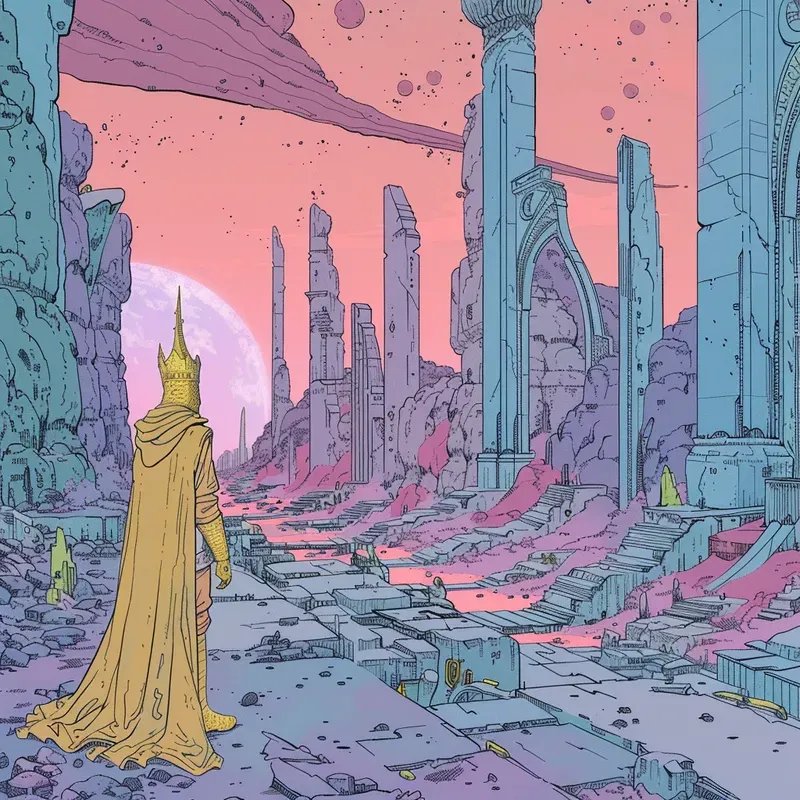 Vibrant Scifi Fantasy Comic Illustrations