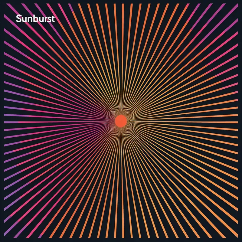 Neon Optical Art Style Album Covers