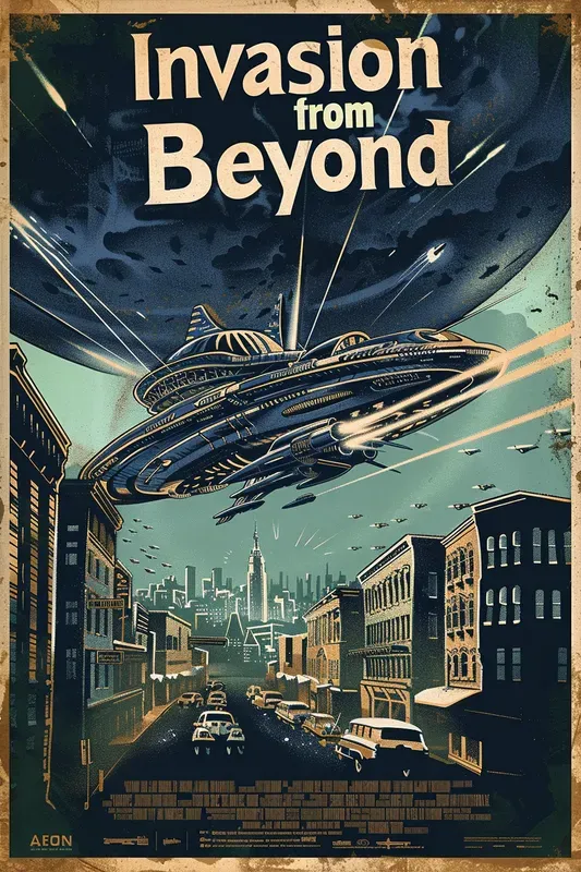 1940s Retro Scifi Posters