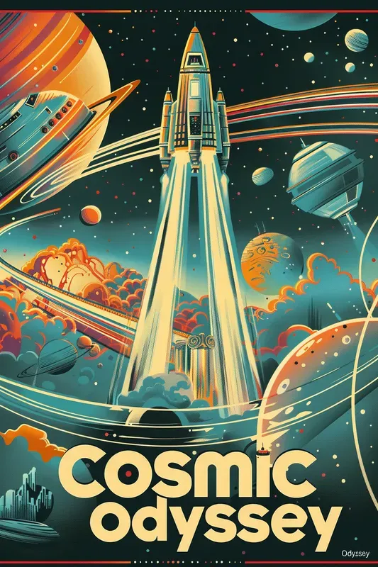 1940s Retro Scifi Posters