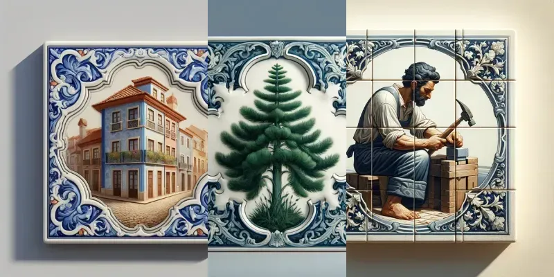 Portuguese Ceramic Tiles Azulejos generated by undefined