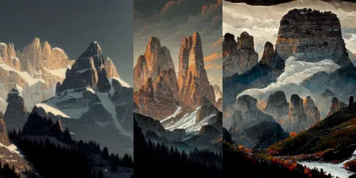 Mountain Wallpapers generated by midjourney