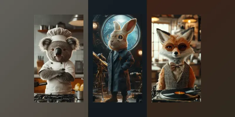 Animals In Human Jobs generated by undefined