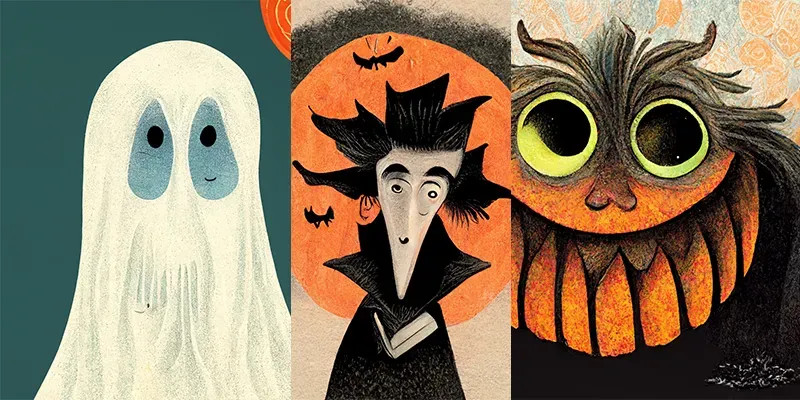 Kid-Friendly Halloween Spooks generated by undefined