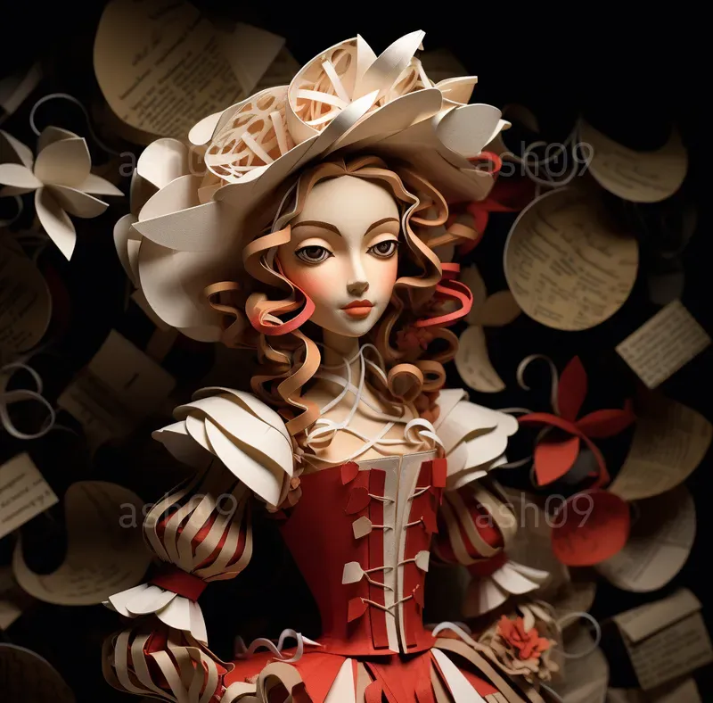 Paper Doll Sculptures