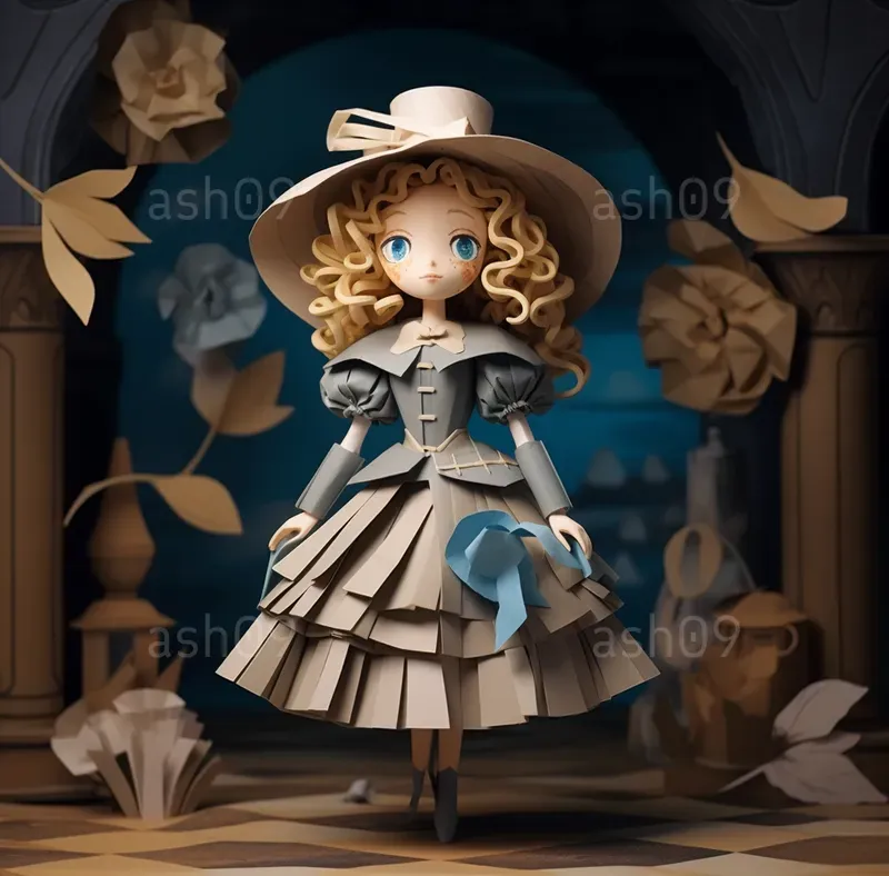 Paper Doll Sculptures