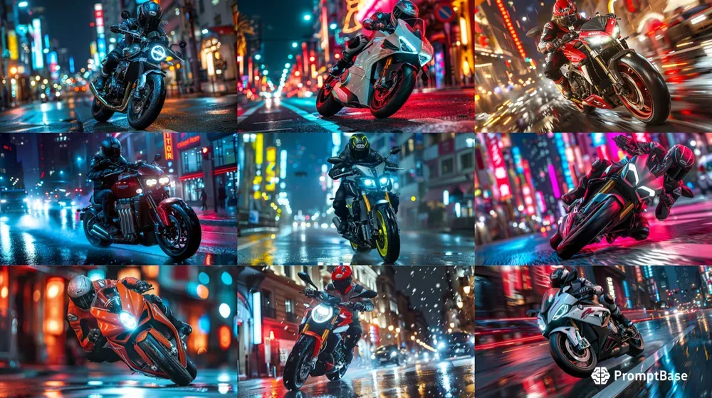 Neon Stunt Wheelies