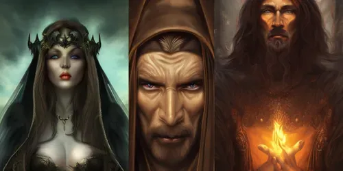 Fantasy Characters Dark Sorcerers generated by stable-diffusion