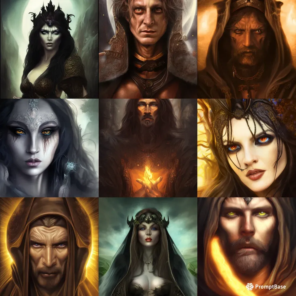 Fantasy Characters Dark Sorcerers