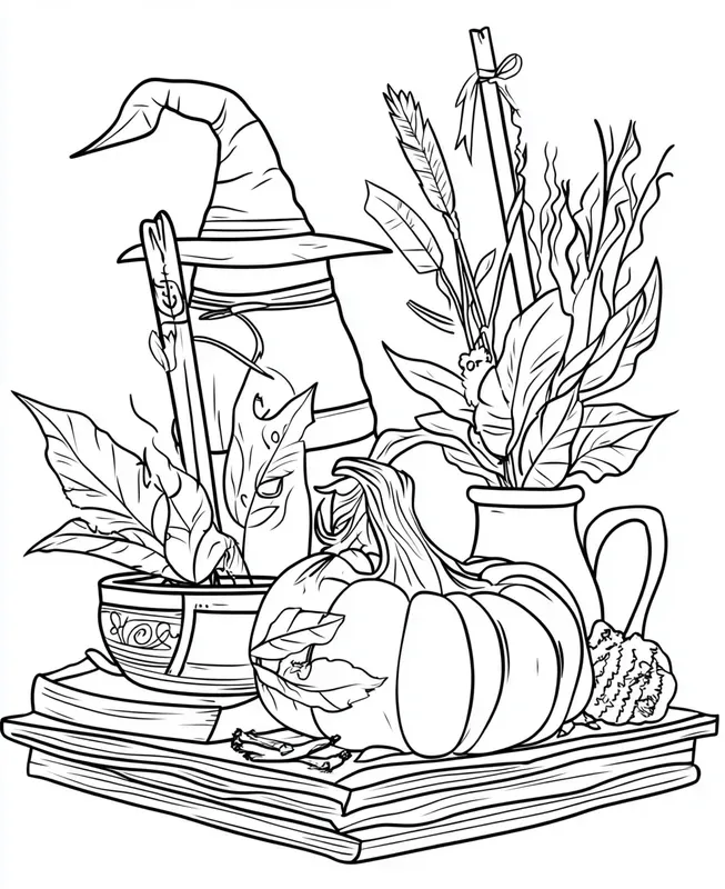 Witchcraft Coloring Books