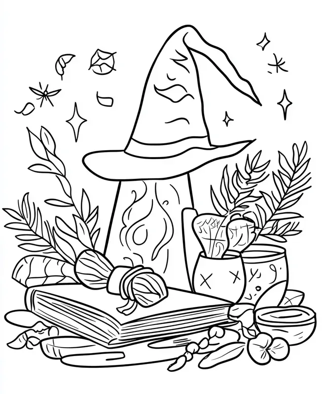 Witchcraft Coloring Books