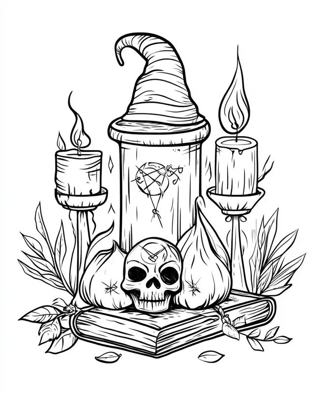 Witchcraft Coloring Books