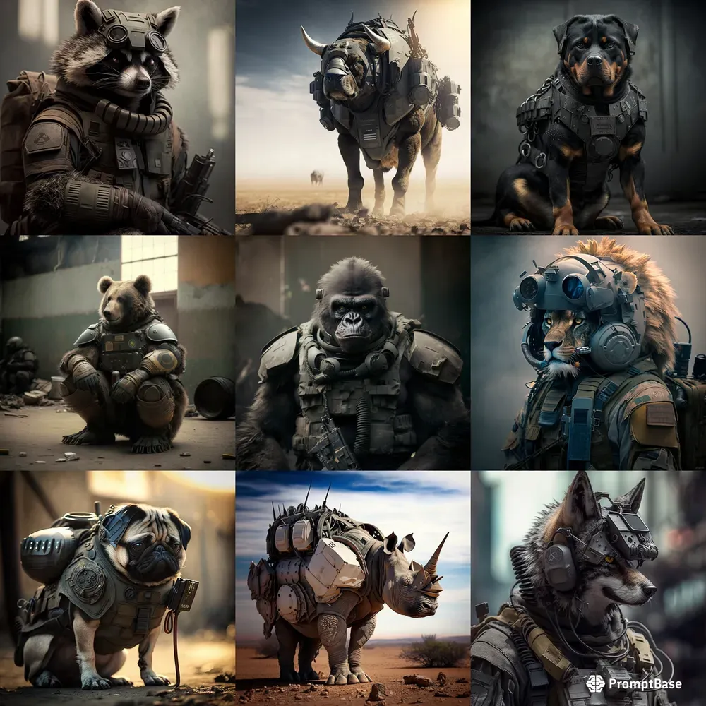 Military Animal Portraits