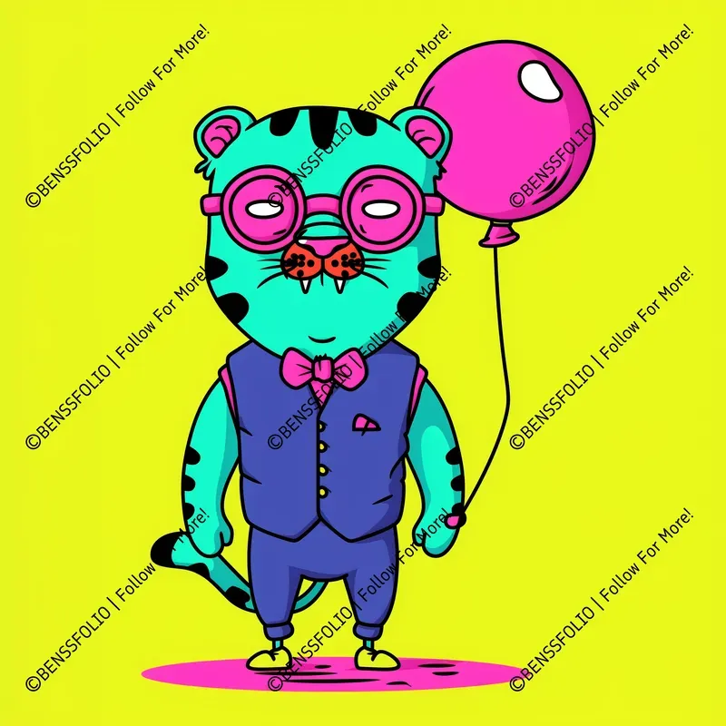 Retro Cartoon Animal Characters