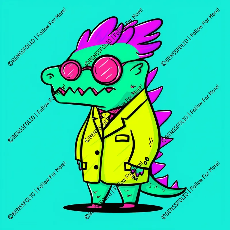Retro Cartoon Animal Characters