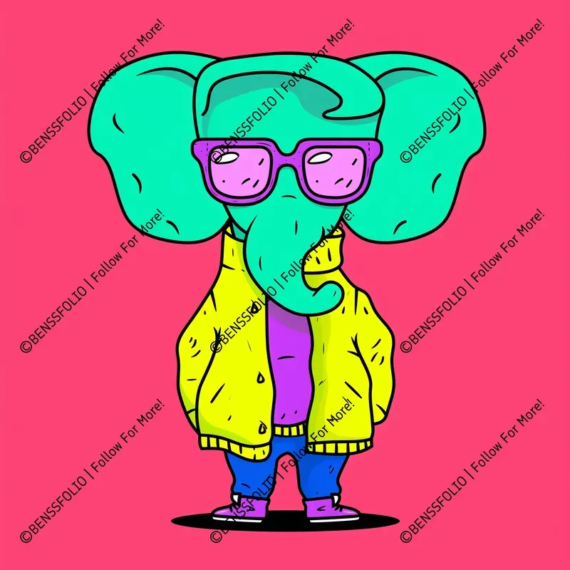 Retro Cartoon Animal Characters