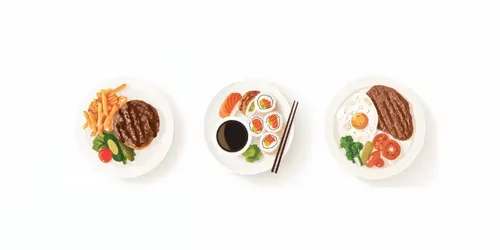 Vector Food Illustrations generated by midjourney