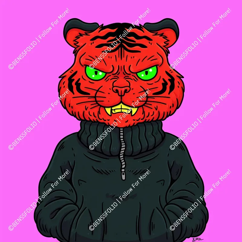 Cartoon Avatar NFT Illustrations