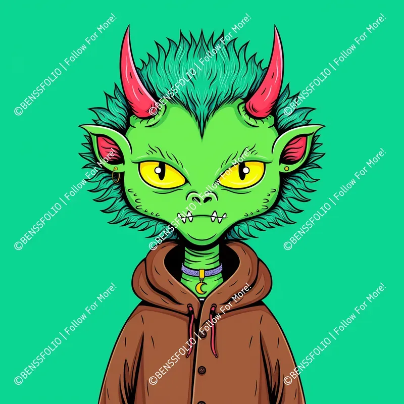 Cartoon Avatar NFT Illustrations