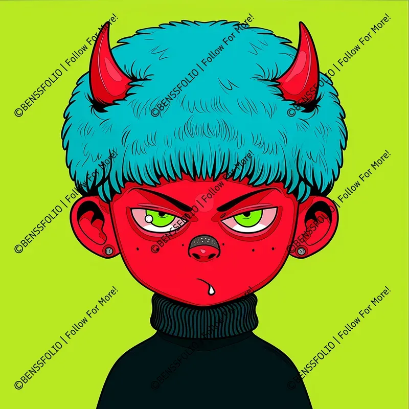Cartoon Avatar NFT Illustrations