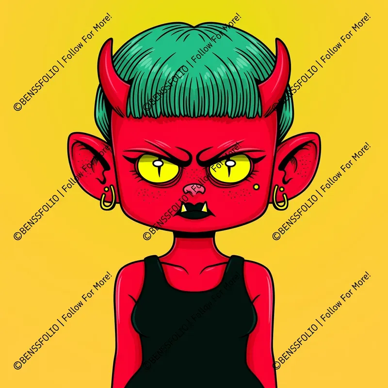 Cartoon Avatar NFT Illustrations