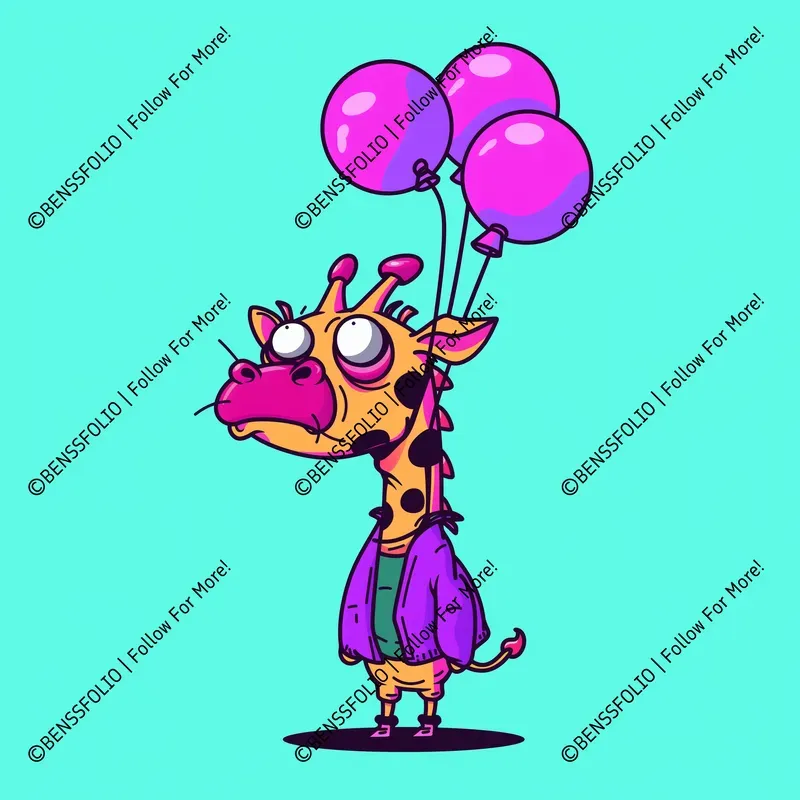 Funky Cartoon Animal Illustrations