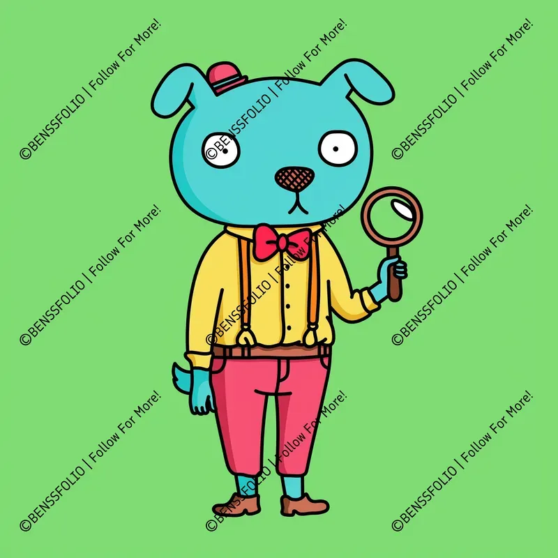 Whimsical Doodle Animal Characters