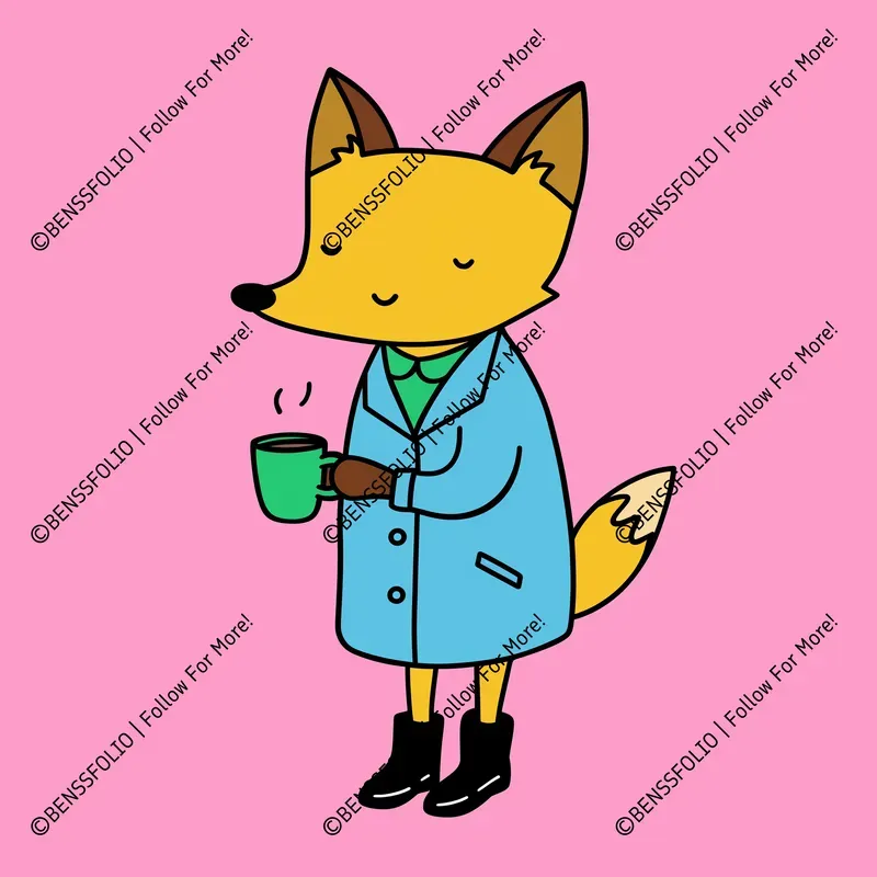 Whimsical Doodle Animal Characters