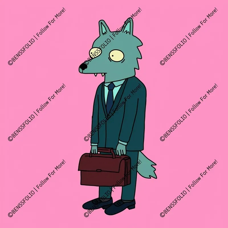 Quirky Animal Characters Illustrations