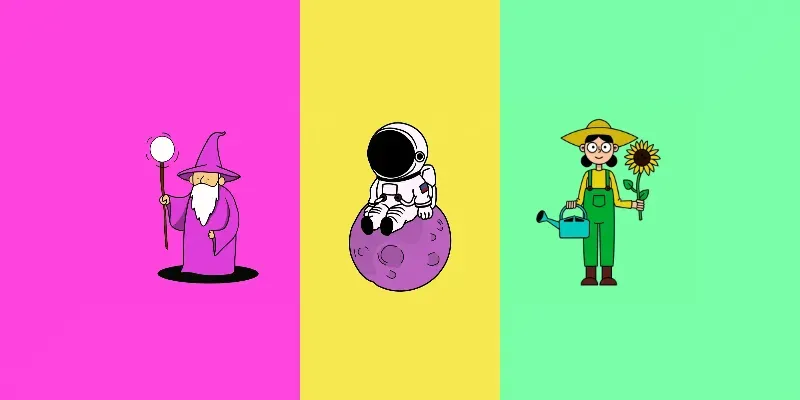 Vibrant Cartoon Characters Illustrations