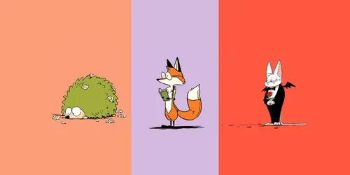 Whimsical Cartoon Animal Characters generated by midjourney