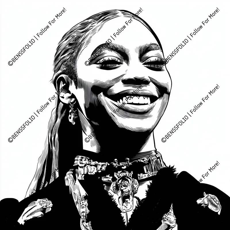 Black White Celebrity Portraits