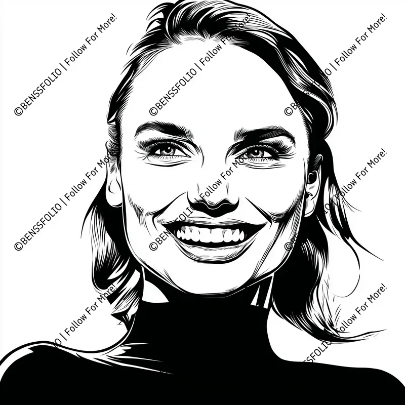 Black White Celebrity Portraits