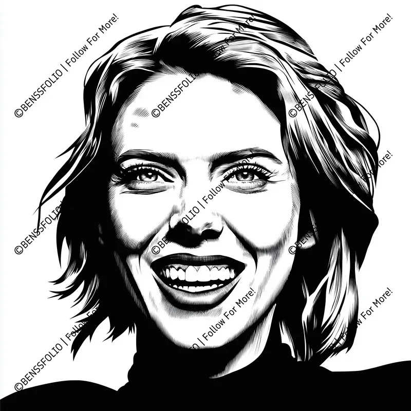 Black White Celebrity Portraits