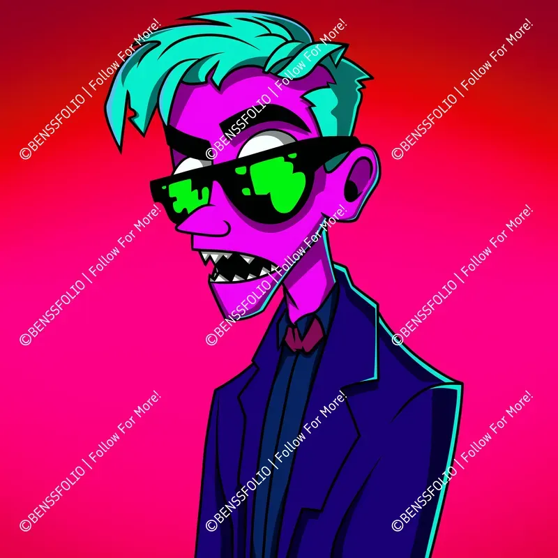 Neon Profile Picture Illustrations