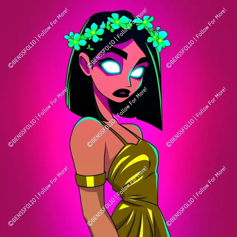 Neon Profile Picture Illustrations