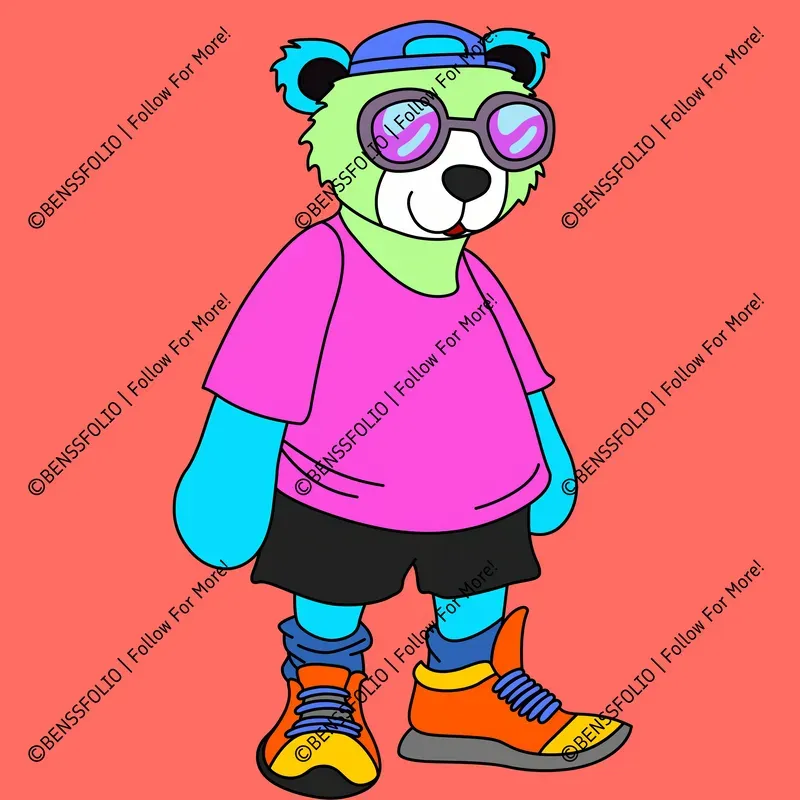 Vibrant Cartoon Animals Illustrations